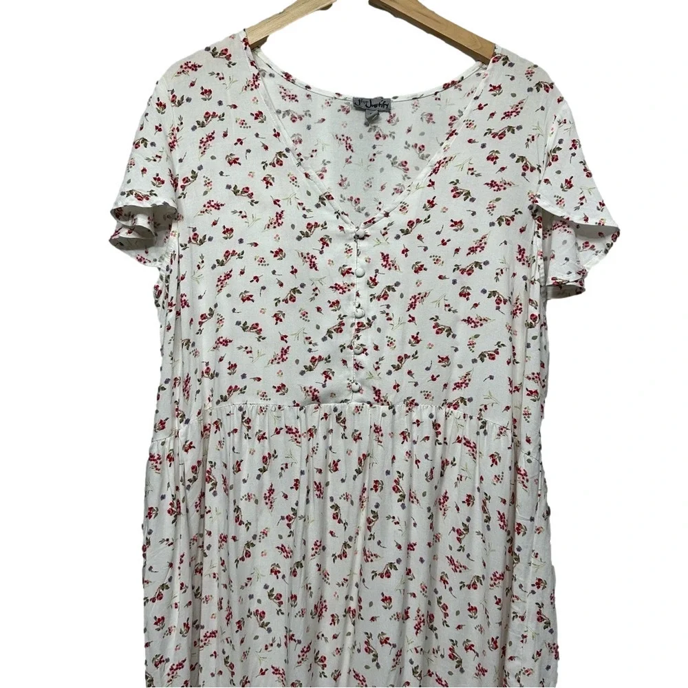 J for Justify Floral Dress 1X Boho Cottagecore Country Western Style Dress - Picture 11 of 16